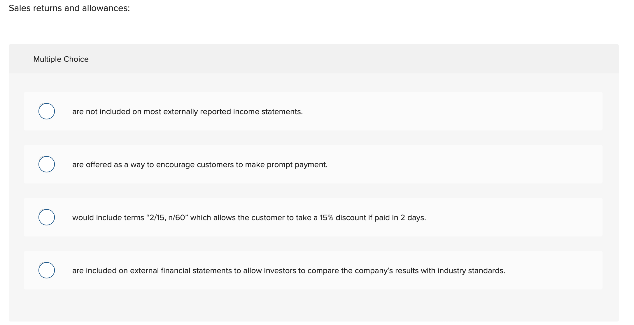 solved-sales-returns-and-allowances-multiple-choice-are-not-chegg