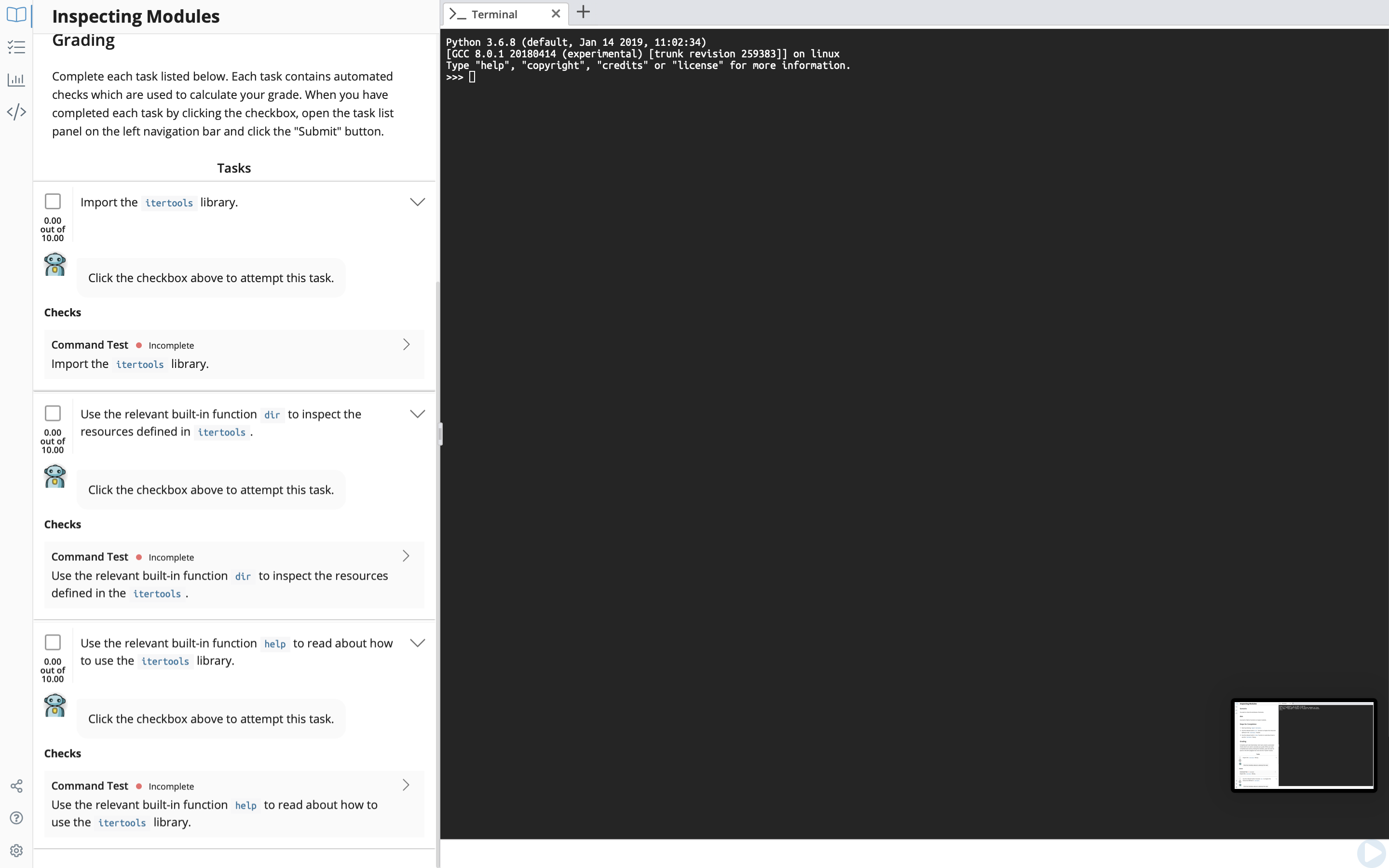 Solved Inspecting Modules PYTHON PLEASE KEEP CODE AS BASIC | Chegg.com