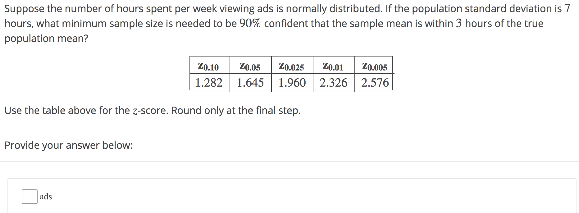 Solved Suppose the number of hours spent per week viewing | Chegg.com
