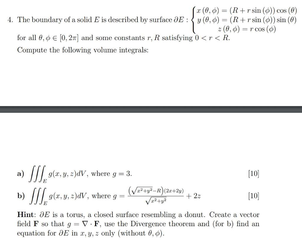 Solved X 0 0 R R Sin 0 Cos 0 4 The Boundary O Chegg Com