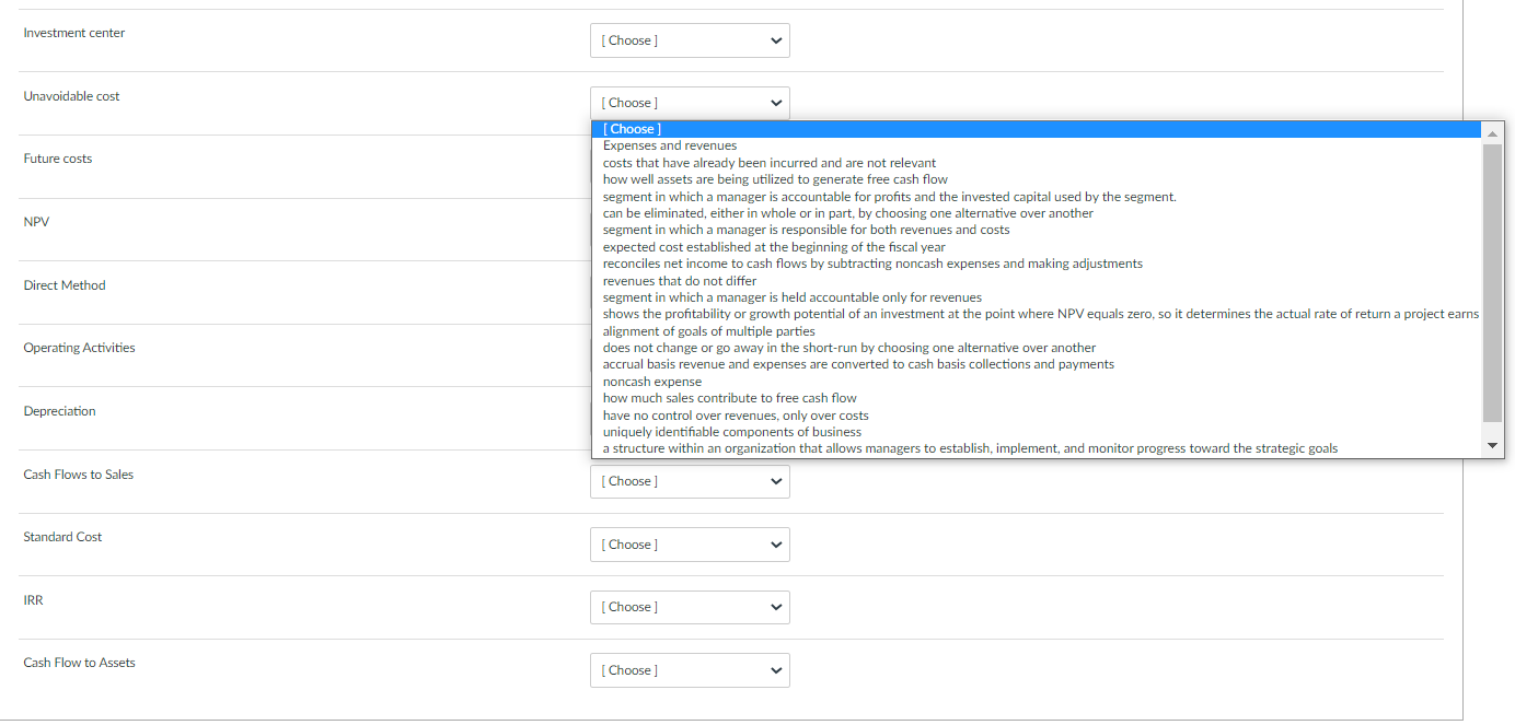 Solved Find the best matches Goal congruence Segments