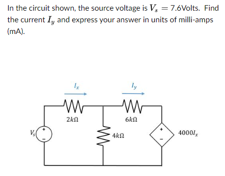 Solved In the circuit shown, the source voltage is | Chegg.com