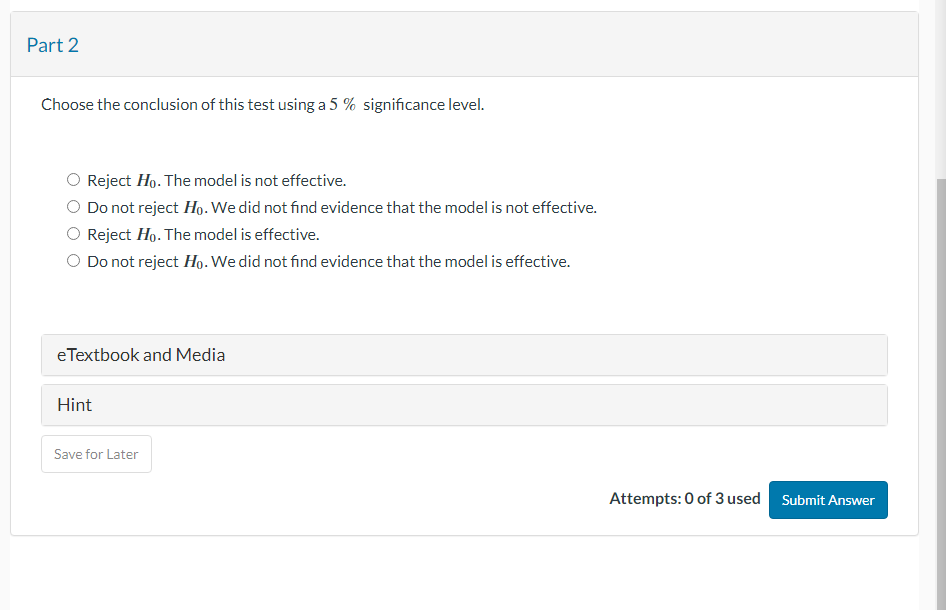 Solved Use the following ANOVA table for regression to | Chegg.com