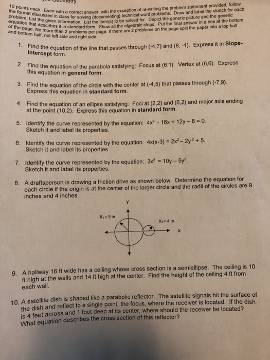 Solved 10 points each. Ev probemat discussed with a correct | Chegg.com