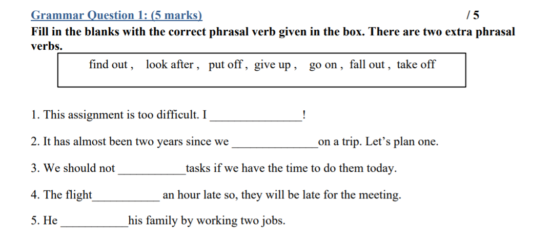 Solved Assignment# 2 Question# 1 Change the verb into the