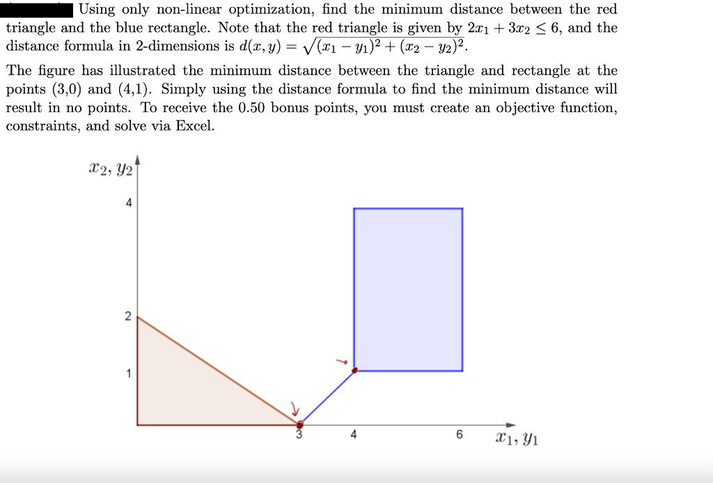 Solved = Using only non-linear optimization, find the | Chegg.com