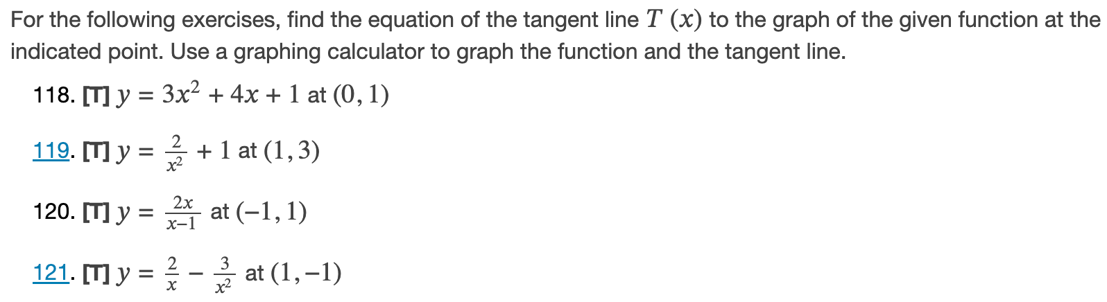 Solved For the following exercises, find the equation of the | Chegg.com