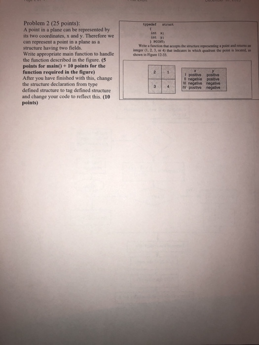 Solved Problem 2 (25 points): A point in a plane can be | Chegg.com