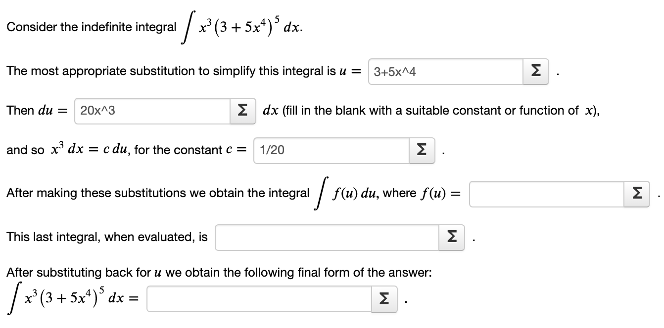 Solved Consider the indefinite integral Consider the | Chegg.com