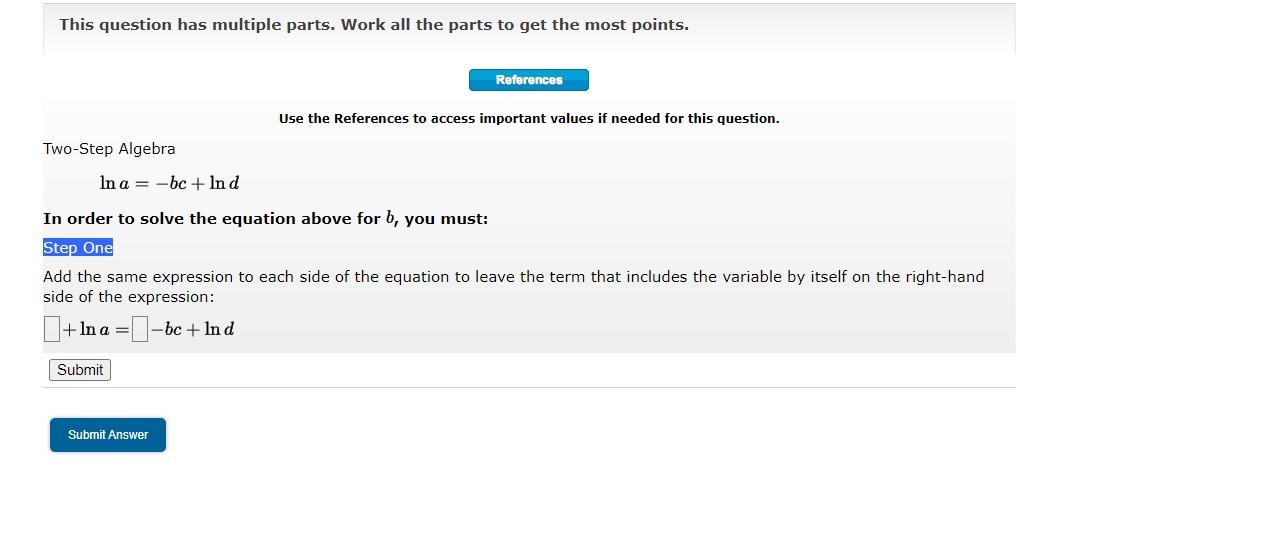 Solved This question has multiple parts. Work all the parts | Chegg.com