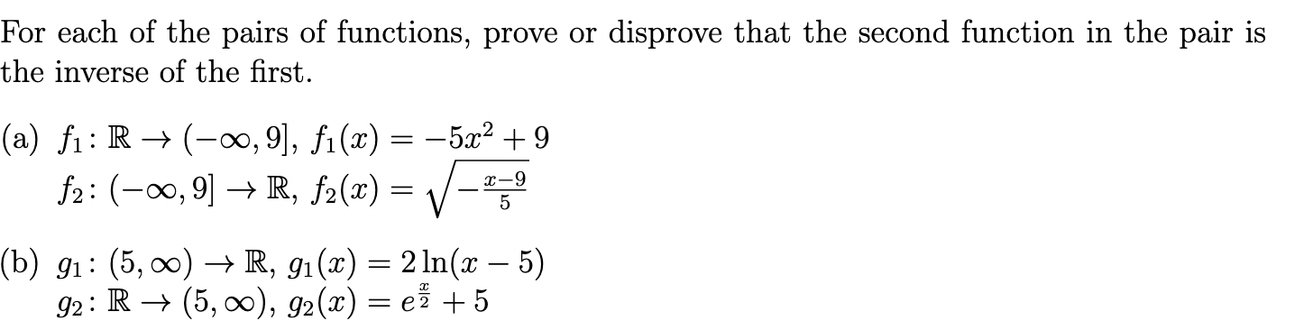 Solved 9. Given functions f1,f2,g1,g2 such that