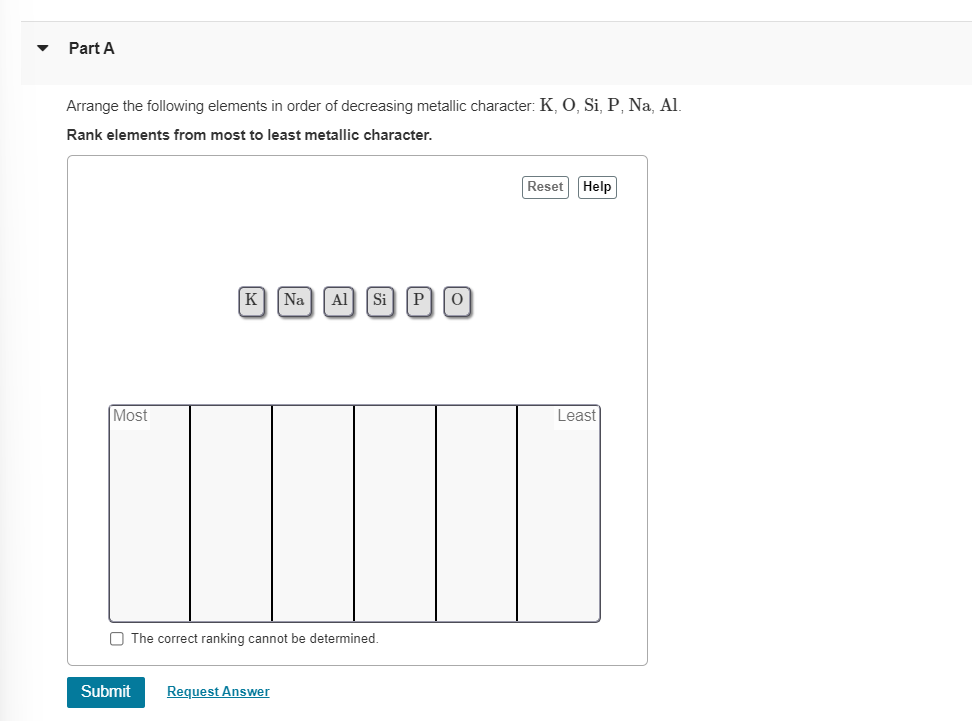 Solved Arrange the following elements in order of decreasing | Chegg.com