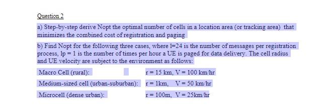 a) Step-by-step derive Nopt the optimal number of | Chegg.com