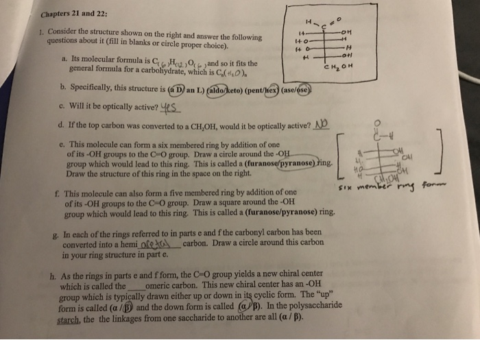Solved Chapters 21 and 22 1. Consider the structure shown on | Chegg.com
