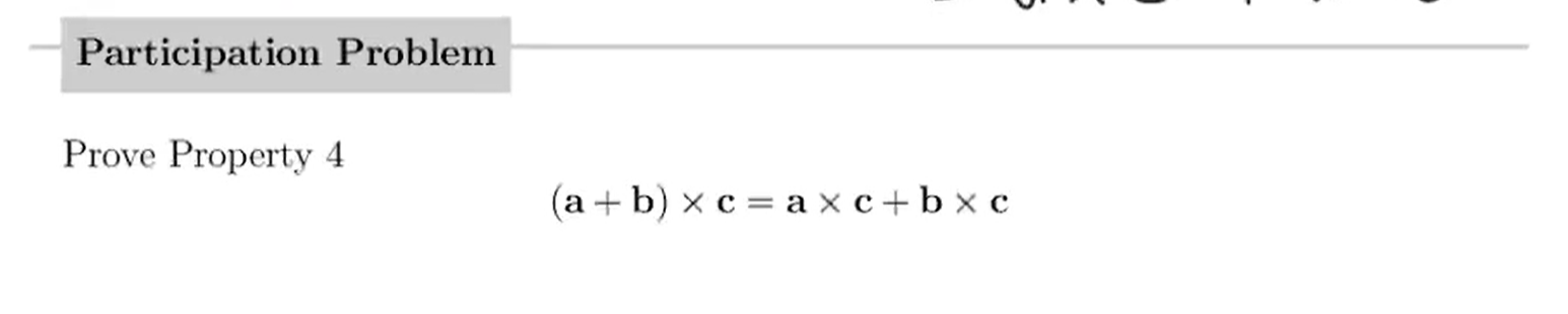 Solved (a+b)×c=a×c+b×c | Chegg.com