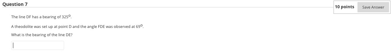 Solved Question 7 10 points Save Answer The line DF has a | Chegg.com