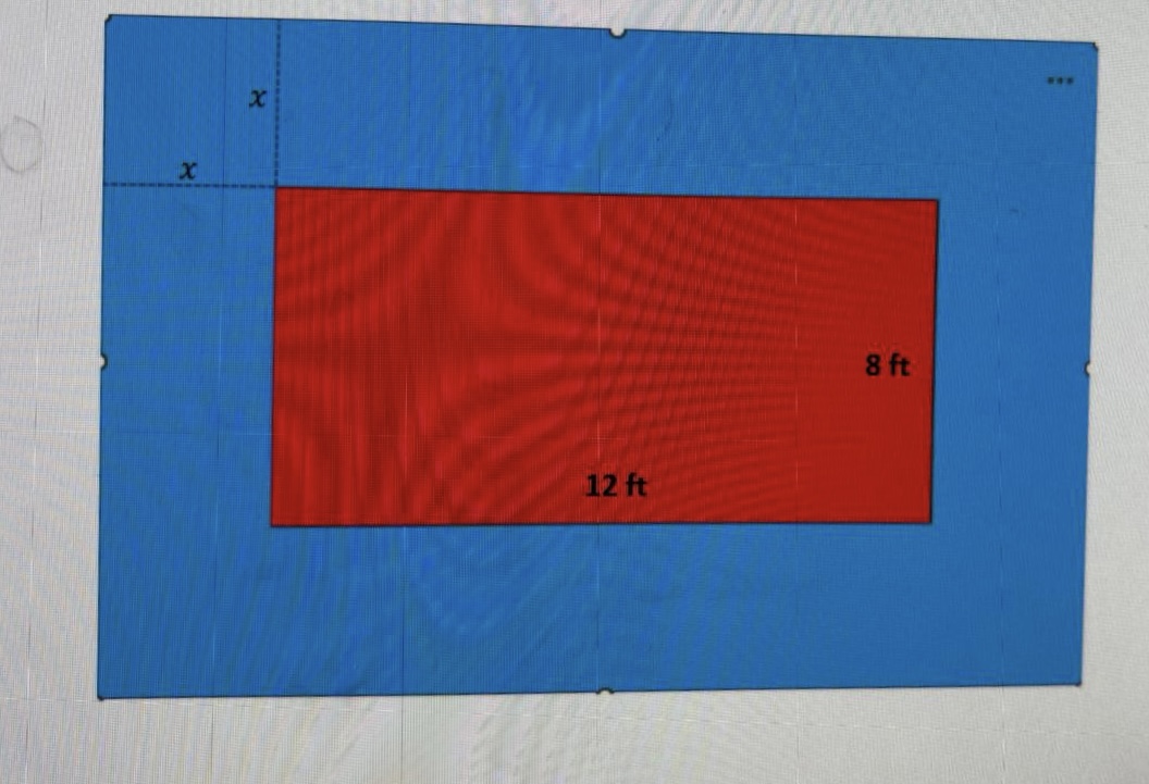Part 1 Find the total area of flower bed.Part 2