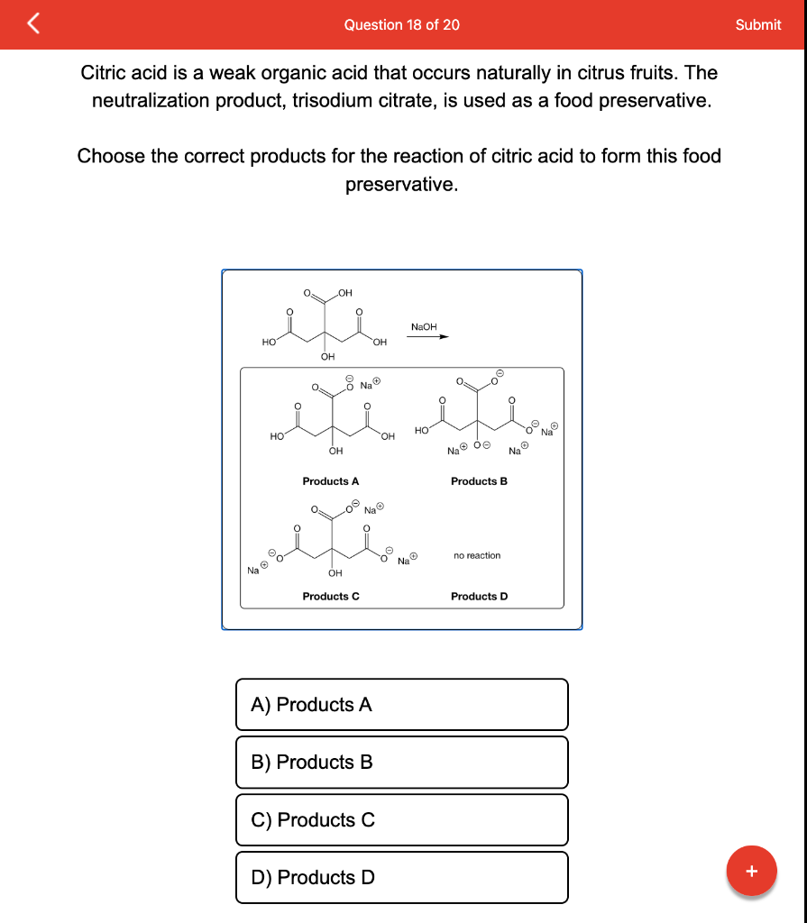 Solved Citric Acid Is A Weak Organic Acid That Occurs | Chegg.com