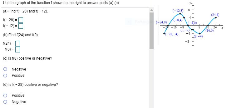 Solved Use the graph of the function f shown to the right to | Chegg.com