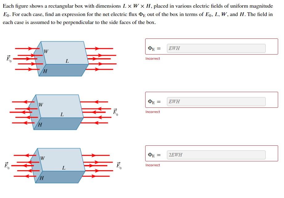 Solved Each Figure Shows A Rectangular Box With Dimensions L Chegg Com