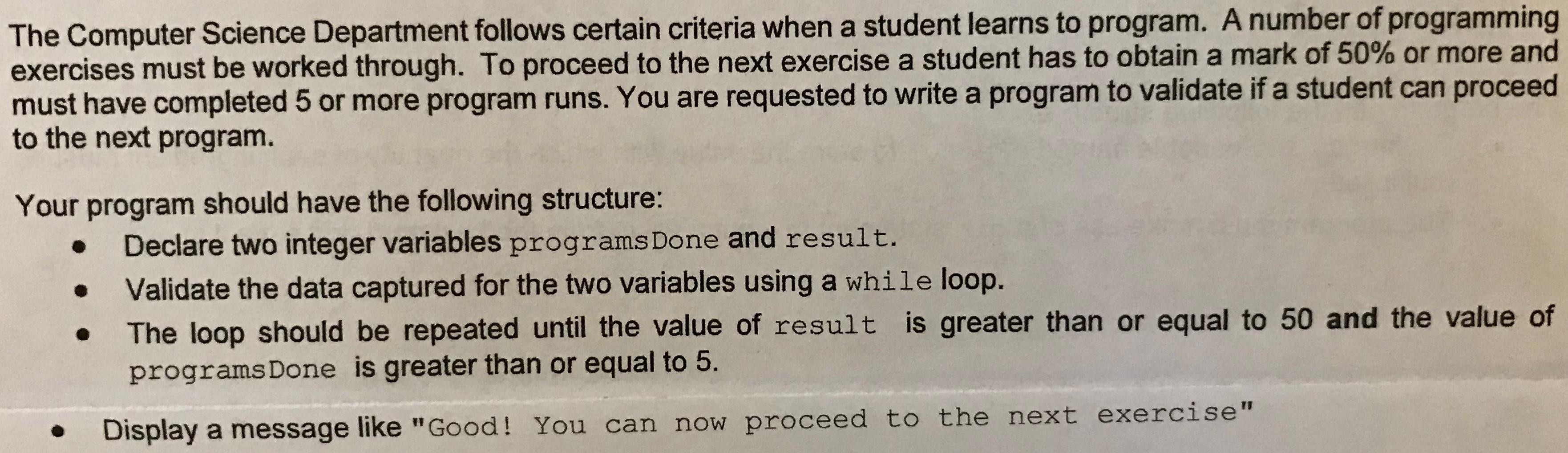 Solved The Computer Science Department follows certain | Chegg.com
