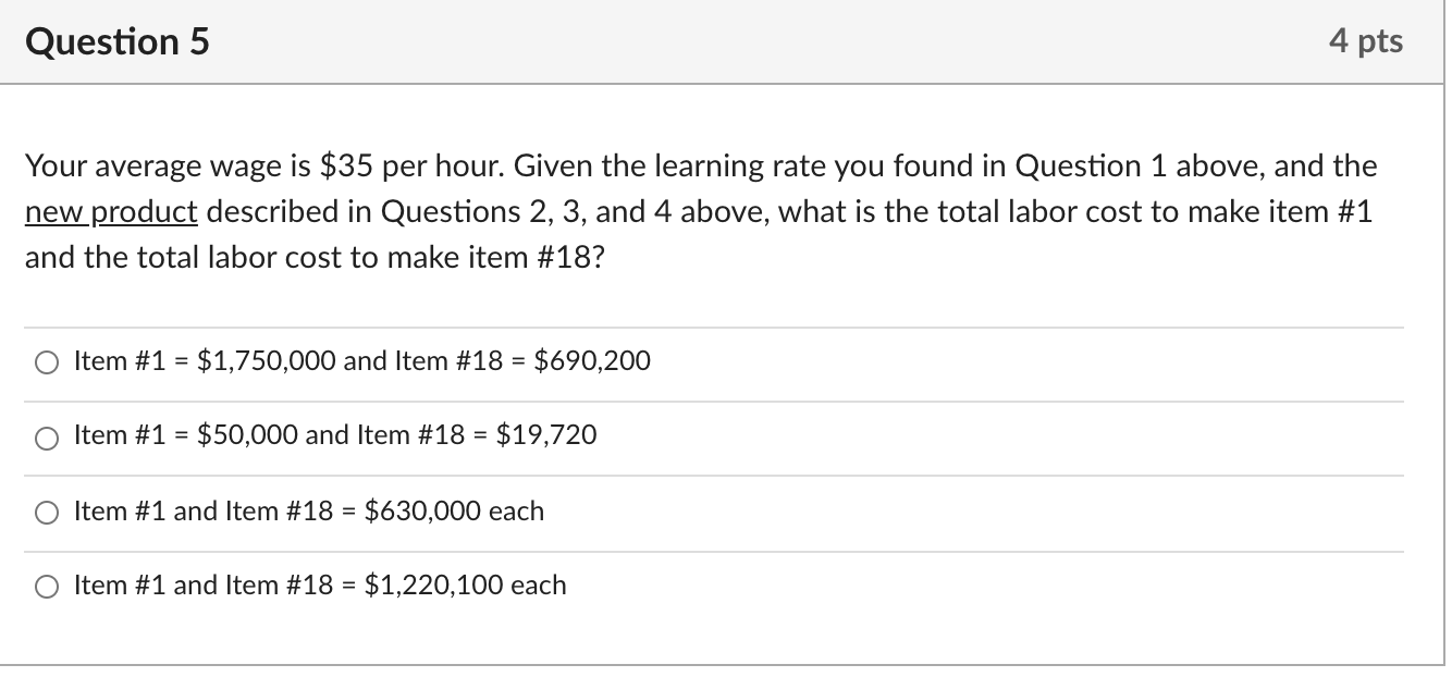 Solved Use this information to answer the next 5 questions. | Chegg.com