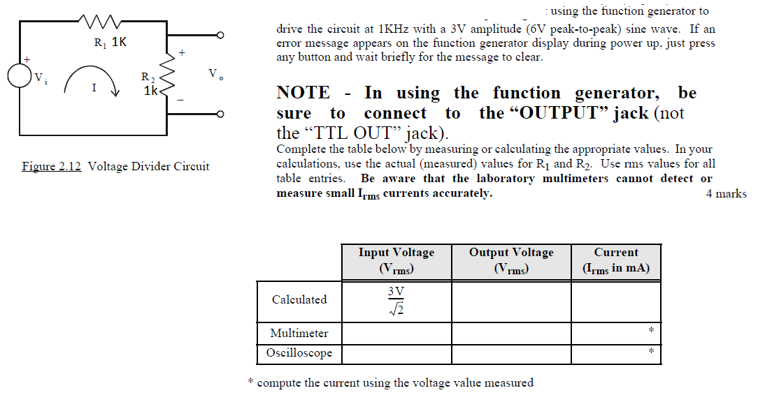 Solved using the function generator to drive the circuit at Circuit Diagram