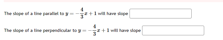 find the slope of a line parallel to 3x y 1