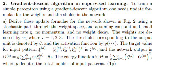2. Gradient-descent algorithm in supervised learning. | Chegg.com