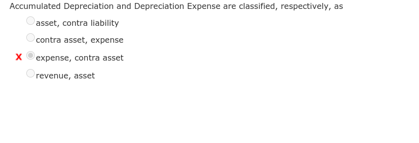 depreciation expense and accumulated depreciation are classified respectively as