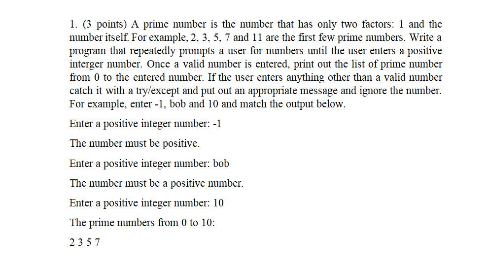 the least prime number is 0 1 2 3