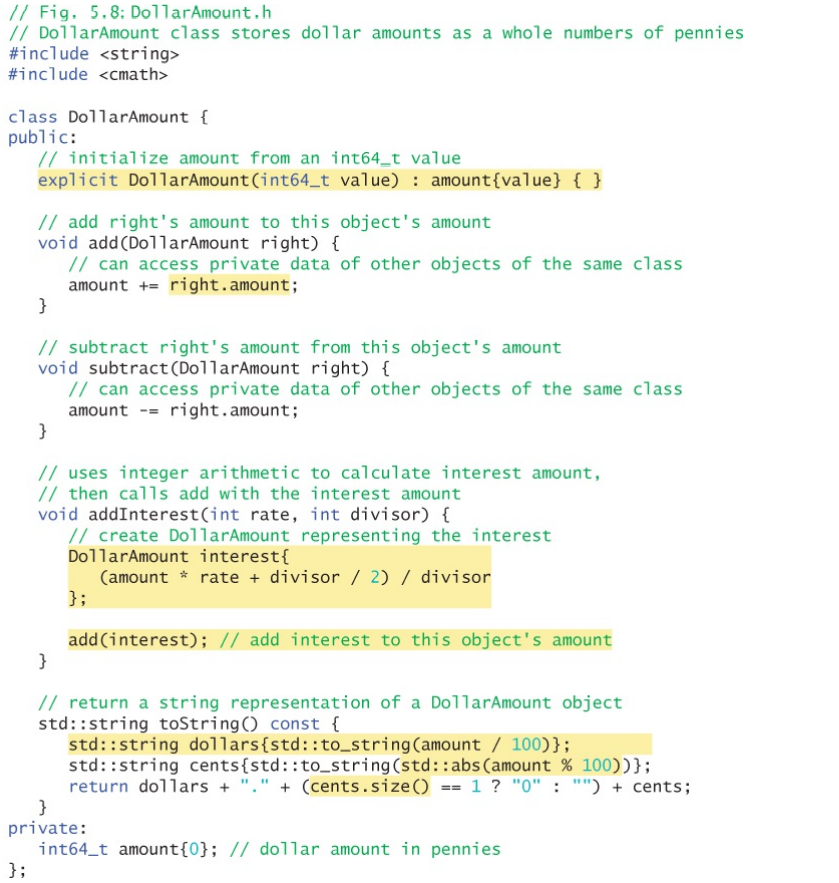 Solved DollarAmount Class Enhancement(C++): Enhance class | Chegg.com