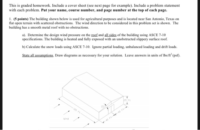 This is graded homework. Include a cover sheet (see | Chegg.com