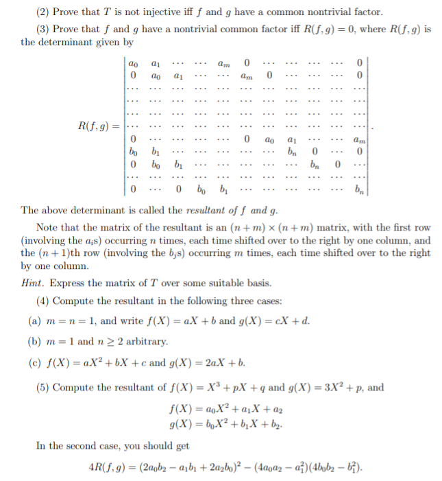 Solved Problem 7 8 Given A Field K Say K R Or K C Chegg Com