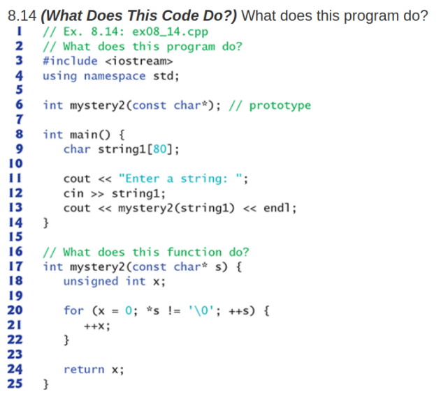 Solved 8.14 (What Does This Code Do?) What does thi // Ex. | Chegg.com