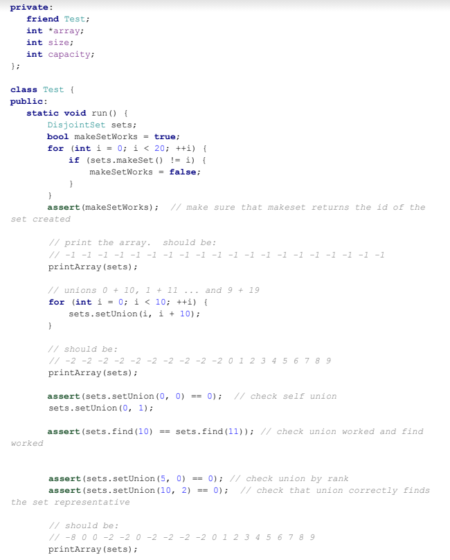 1) Implement the Union and find methods of the | Chegg.com