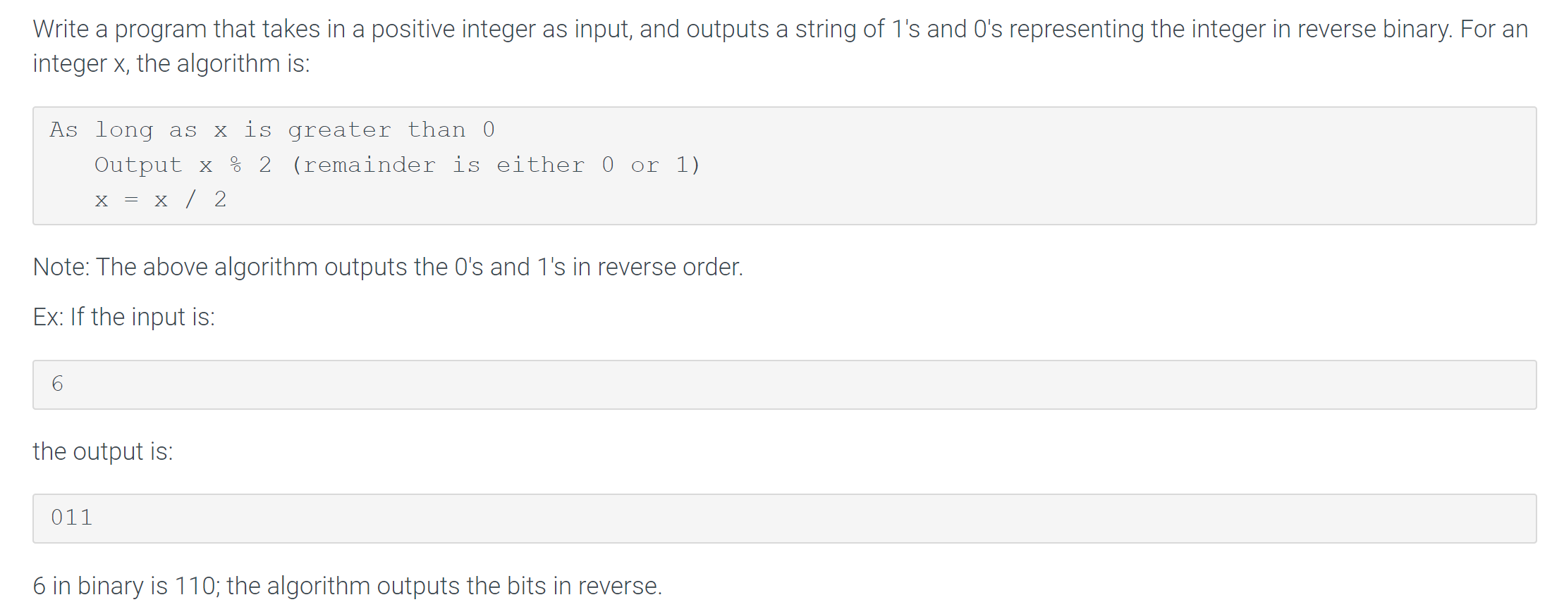 Solved Write A Program That Takes In A Positive Integer As | Chegg.com