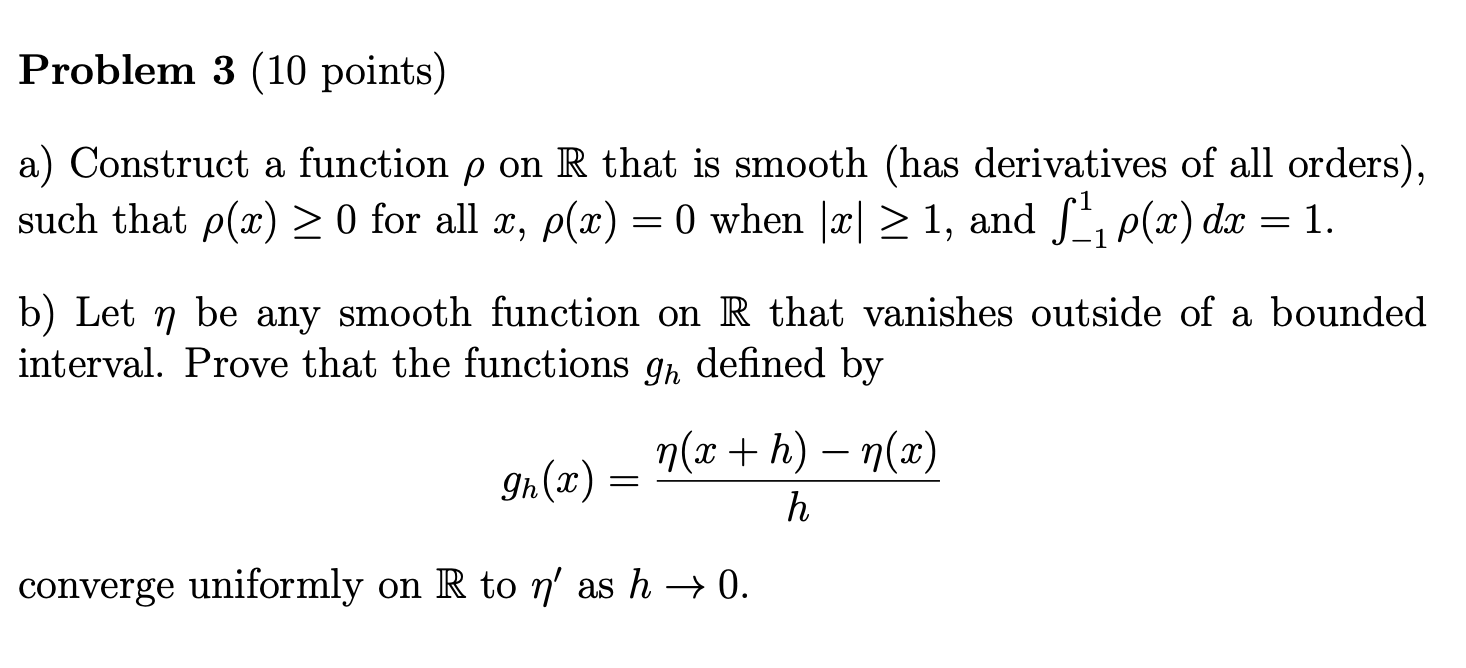 Solved For This Problem Let F Be A Continuous Function O Chegg Com