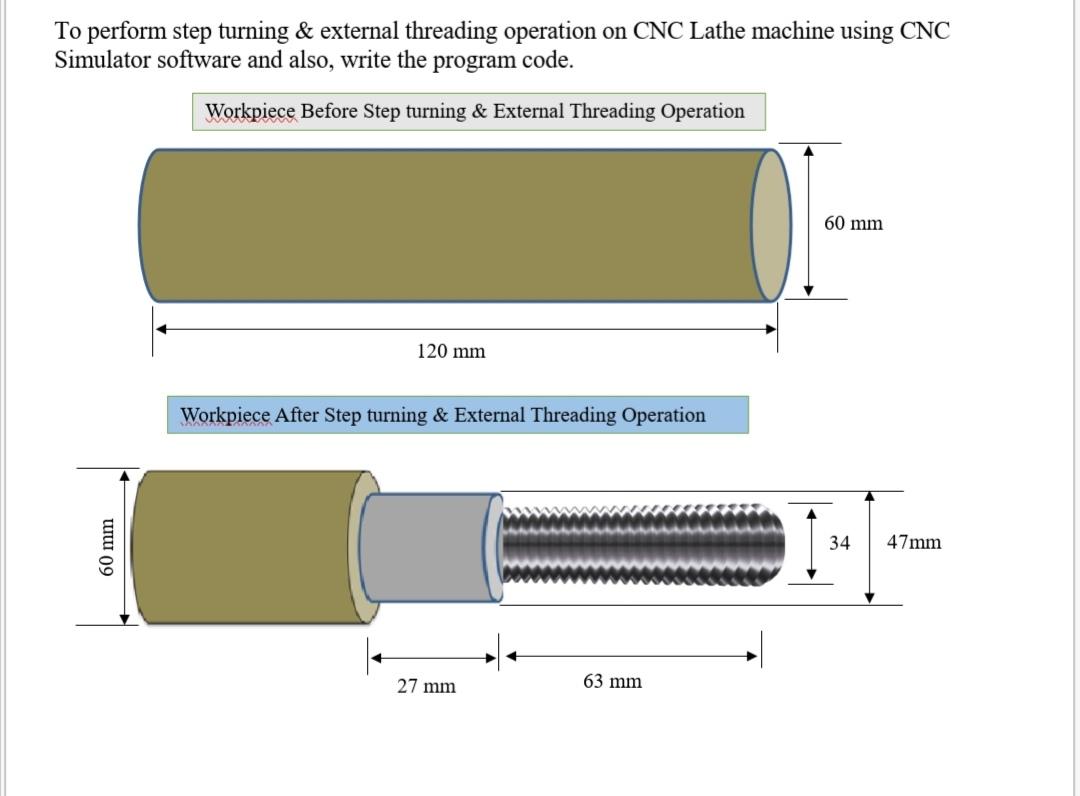 Solved To perform step turning & external threading