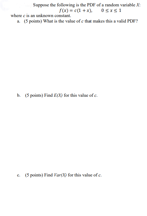 solved-suppose-the-following-is-the-pdf-of-a-random-variable-chegg