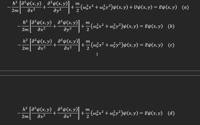 Solved The Time Independent Schrodinger Equation For A Two | Chegg.com