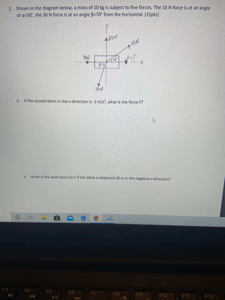 Solved Shown In The Diagram Below, A Mass Of 10 Kg Is | Chegg.com