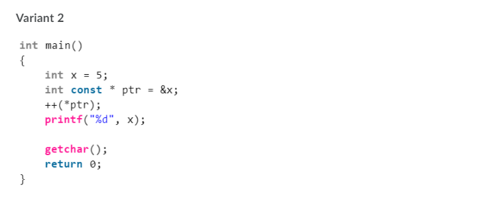 Solved Question 2 (3 points) You have two variants of code | Chegg.com