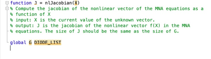 Write A Matlab Function Nljacobian M That Compute Chegg Com