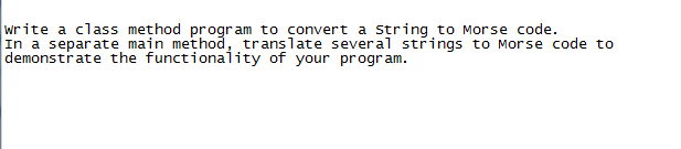 Solved write a class method program to convert a string to | Chegg.com