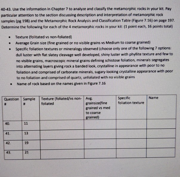 Solved 40-43. Use the information in Chapter 7 to analyze | Chegg.com