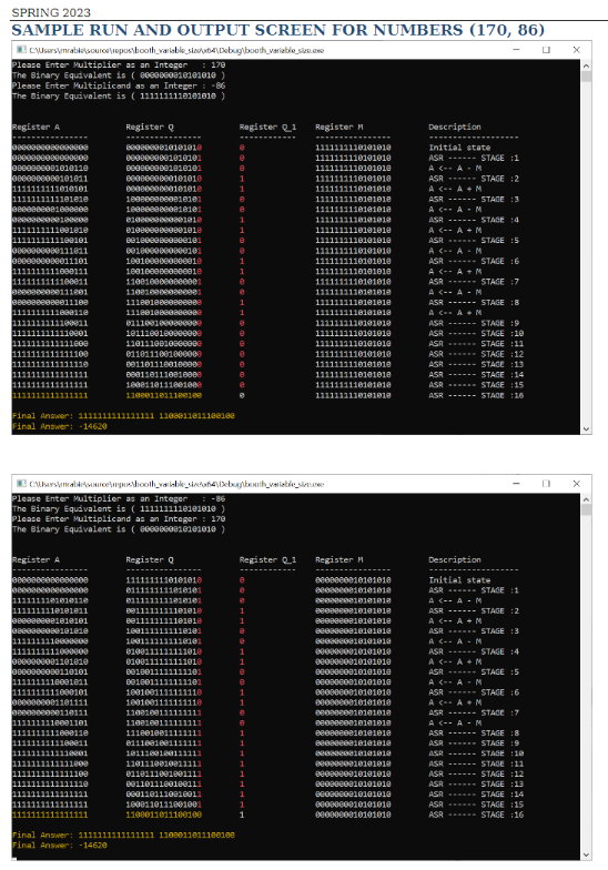 Solved BOOTH'S MULTIPLICATION ALGORITHM IS A MULTIPLICATION | Chegg.com