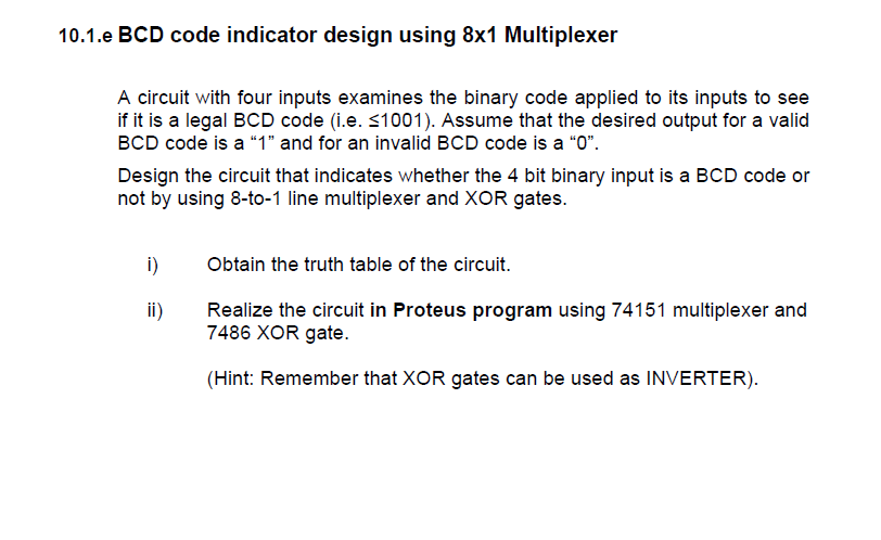 Solved 10.1.e BCD code indicator design using \( 8 \times | Chegg.com