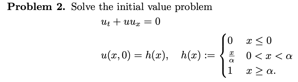 Solved Problem 2. Solve the initial value problem | Chegg.com