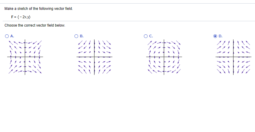 Solved Make A Sketch Of The Following Vector Field F